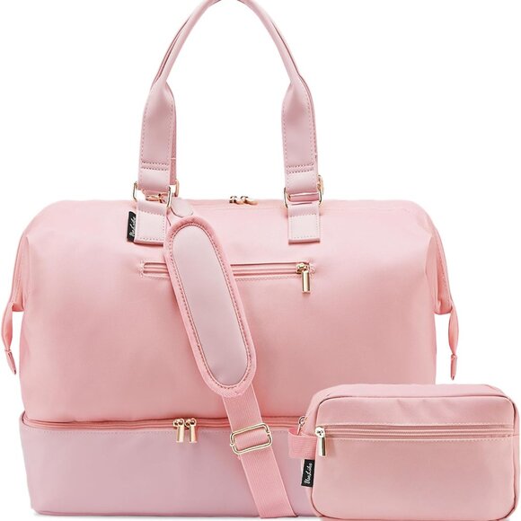 Weekender Bags for Women Large Travel Duffel Bag with Shoes Compartment Carry